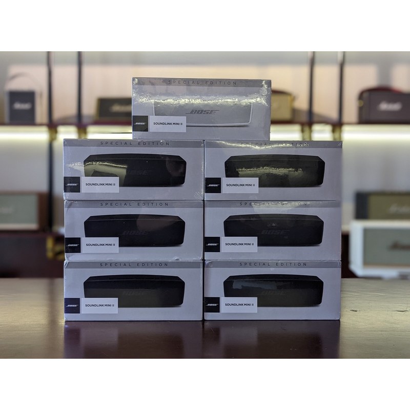 Lô 7 hộp Bose SoundLink Mini II Special Edition Triple Black seal nguyên đã từng có tại showroom Đại Nam Sky Music
