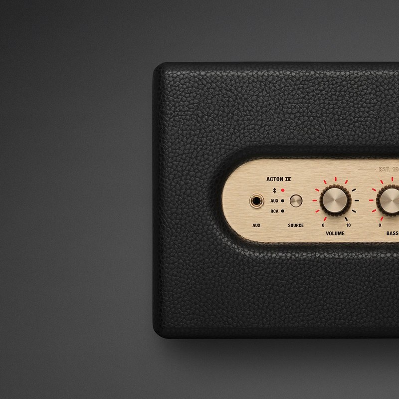 Góc nhìn bảng điều khiển Marshall Acton IV Black - Đại Nam Sky Music