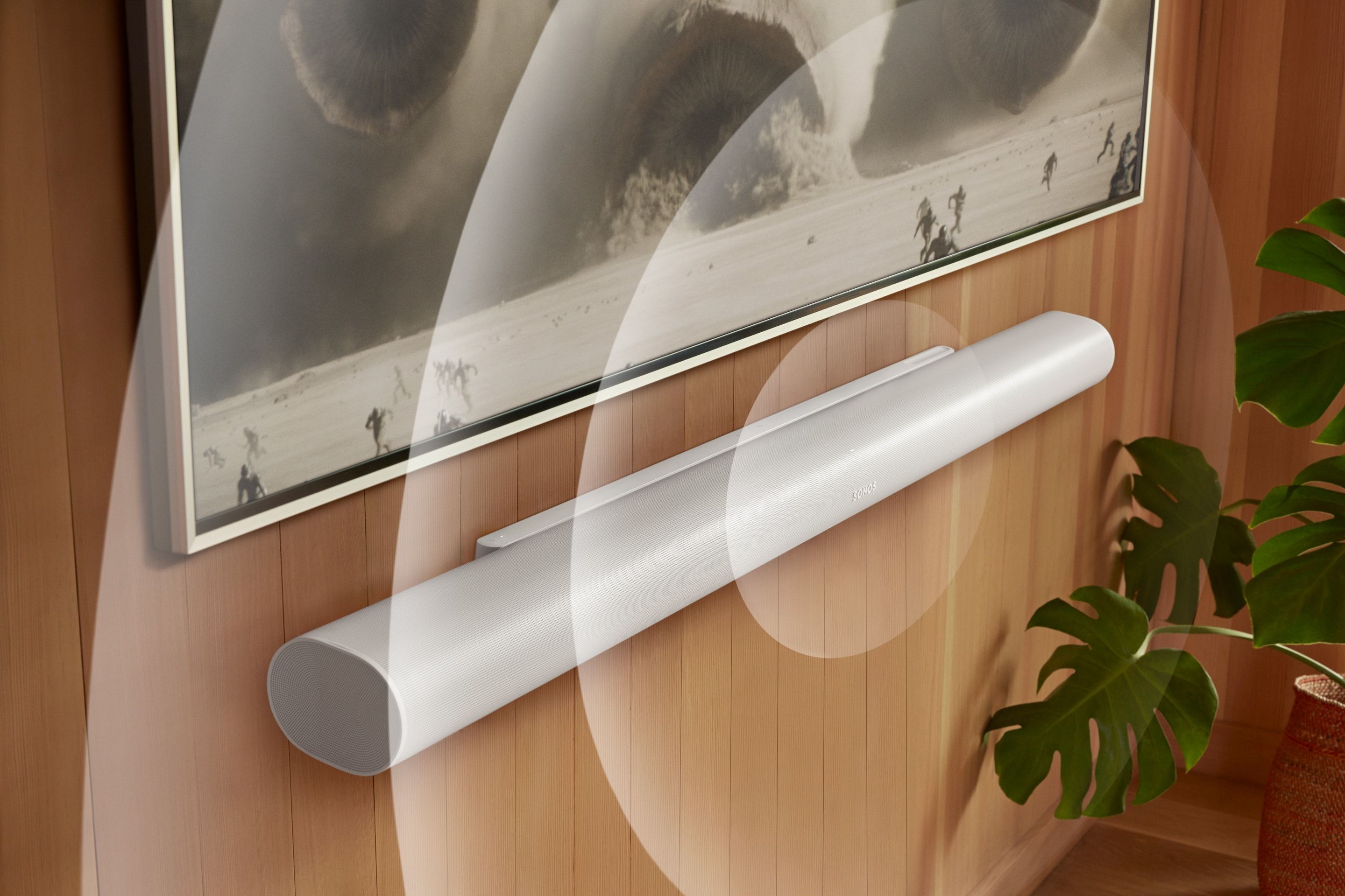 Sonos Arc Ultra kết nối với TV setup phòng khách — soundbar Dolby Atmos tại Đại Nam Sky Music
