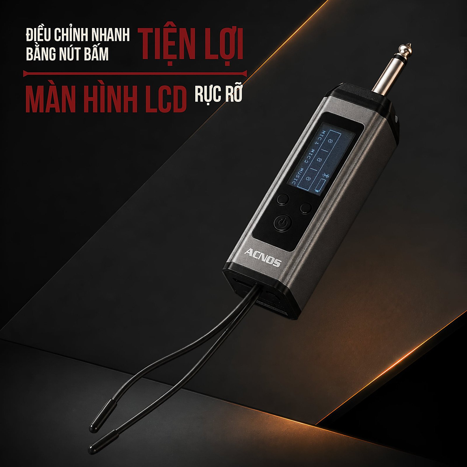 Nút chỉnh nhanh và màn hình LCD của SONCAMEDIA Mi30-SAM
