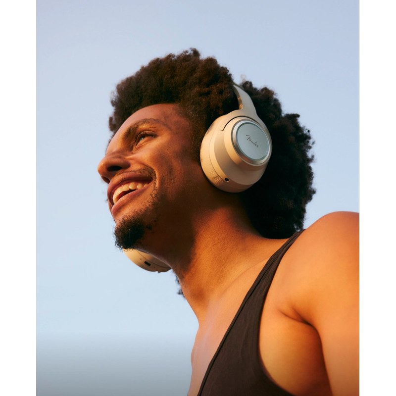 Tai nghe Fender MIX màu đen thiết kế over-ear gập nhỏ gọn — ANC hybrid FWD Tx lossless tại Đại Nam Sky Music
