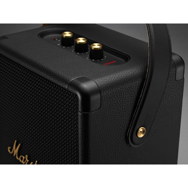 Loa Marshall Tufton cạnh bên — quai xách và cổng kết nối tại Đại Nam Sky Music