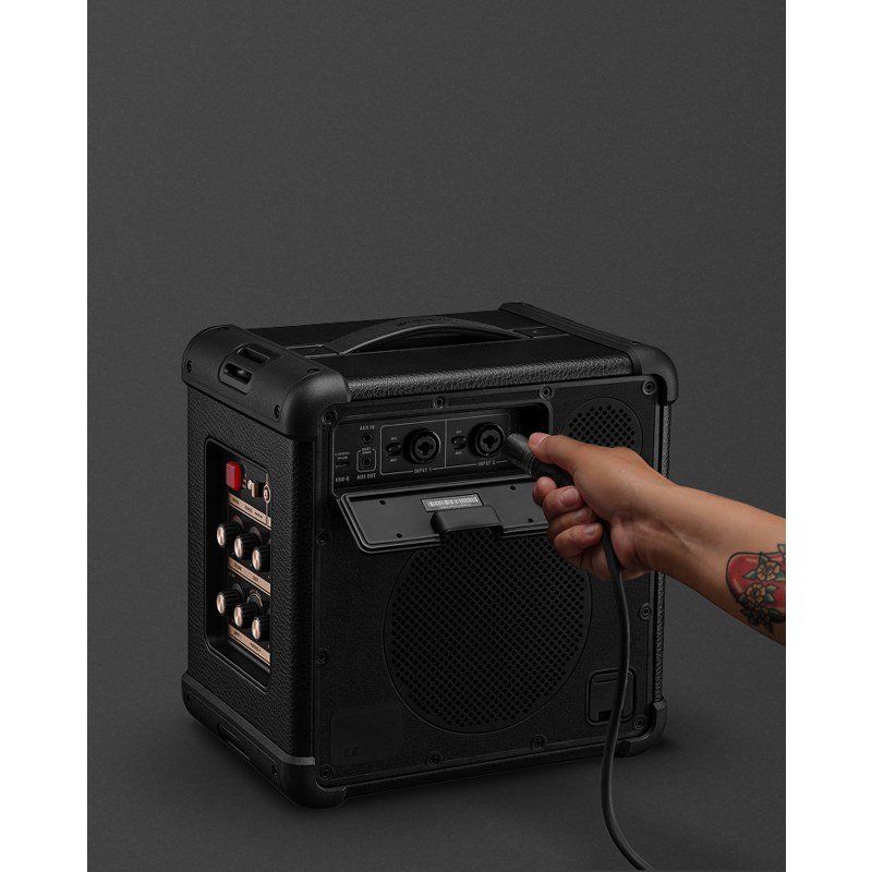 Hai ngõ combo XLR 6,35 mm INPUT 1 và INPUT 2 trên Marshall Bromley 150