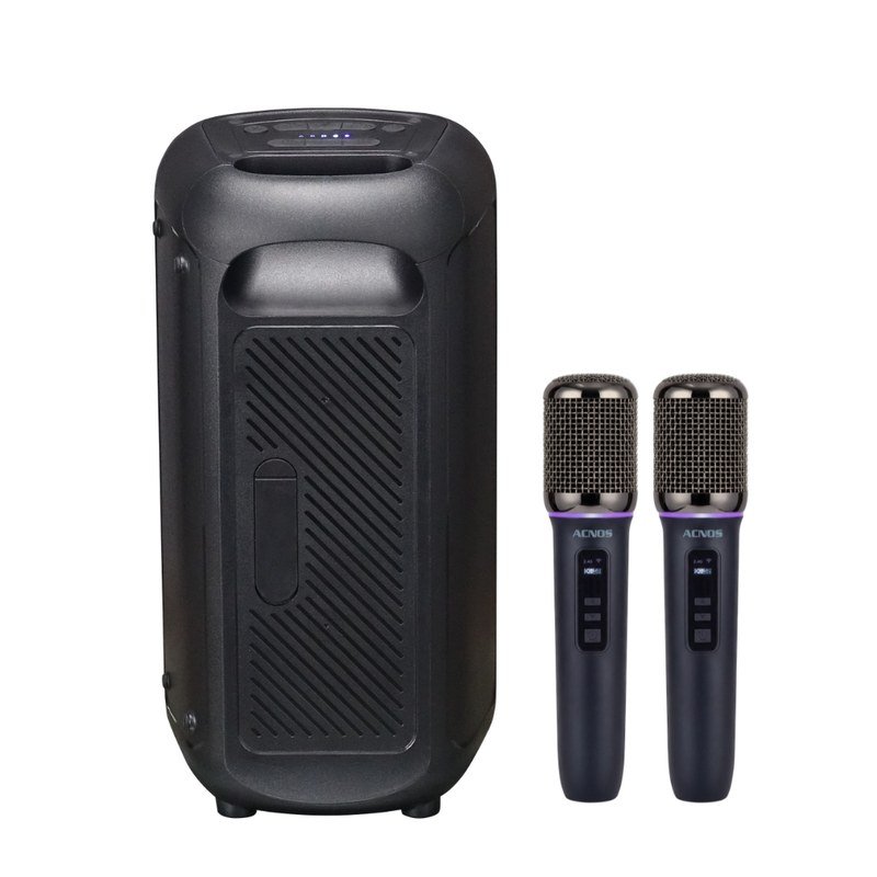 Mặt sau và tay cầm loa karaoke ACNOS C360 tại Đại Nam