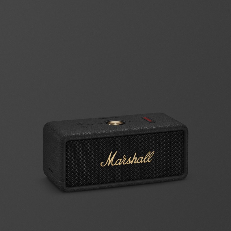 Góc nghiêng loa Marshall Emberton III Black and Brass tại Đại Nam Sky Music