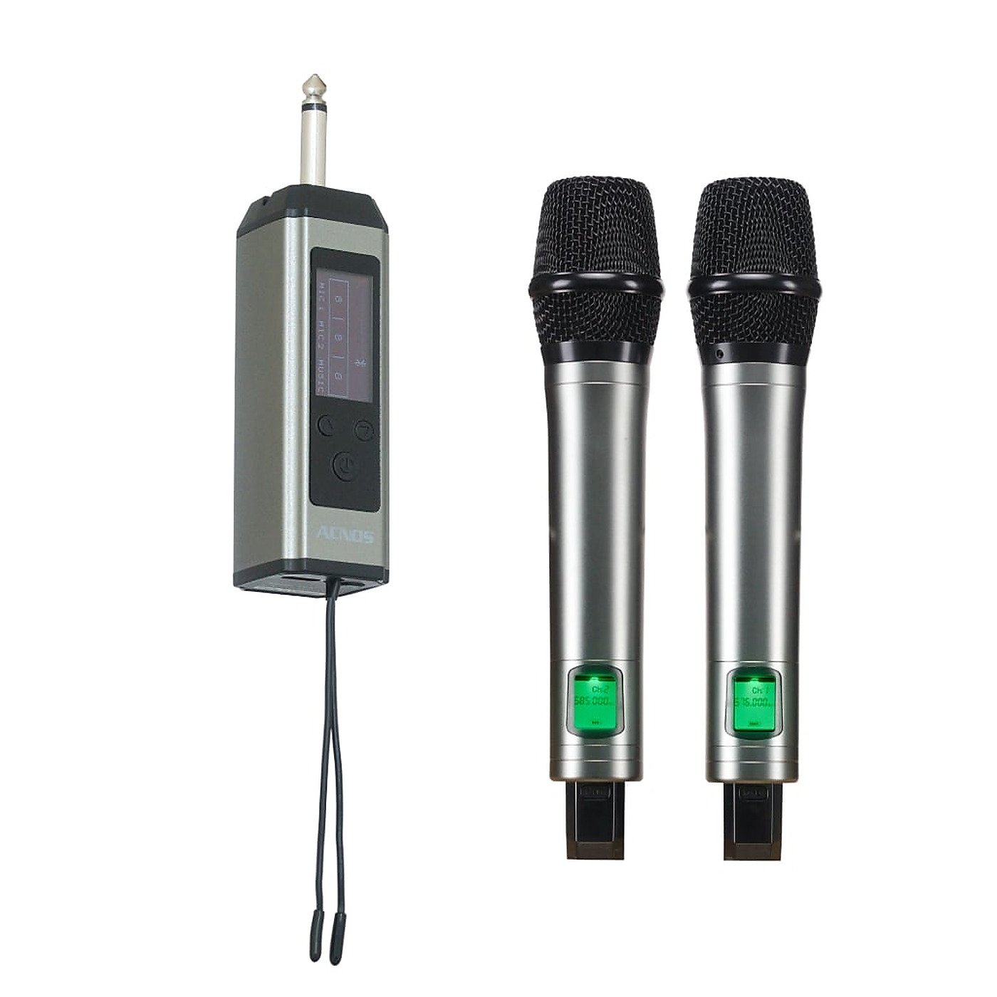 Phụ kiện tiêu chuẩn của SONCAMEDIA Mi30-SAM gồm hộp thu và hai micro