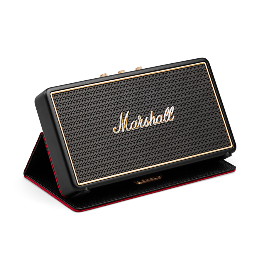 Loa Marshall Stockwell Gen 1 với Flip Cover da đen tích hợp tại Đại Nam Sky Music