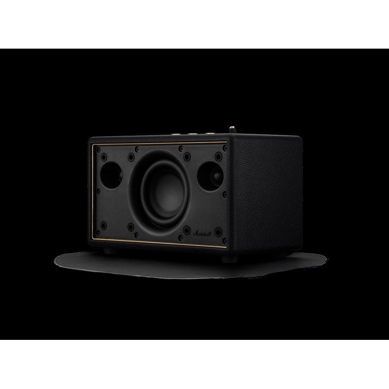 Cấu trúc loa treble, ống dẫn sóng và loa bass Marshall Acton IV Black khi tháo lưới