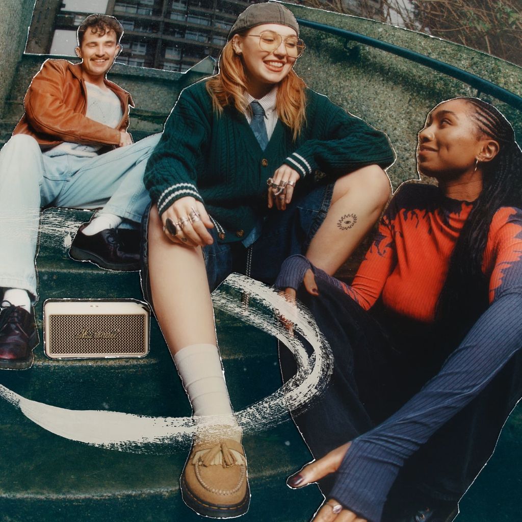 Marshall Middleton II Cream lifestyle nhóm bạn - loa di động thời thượng