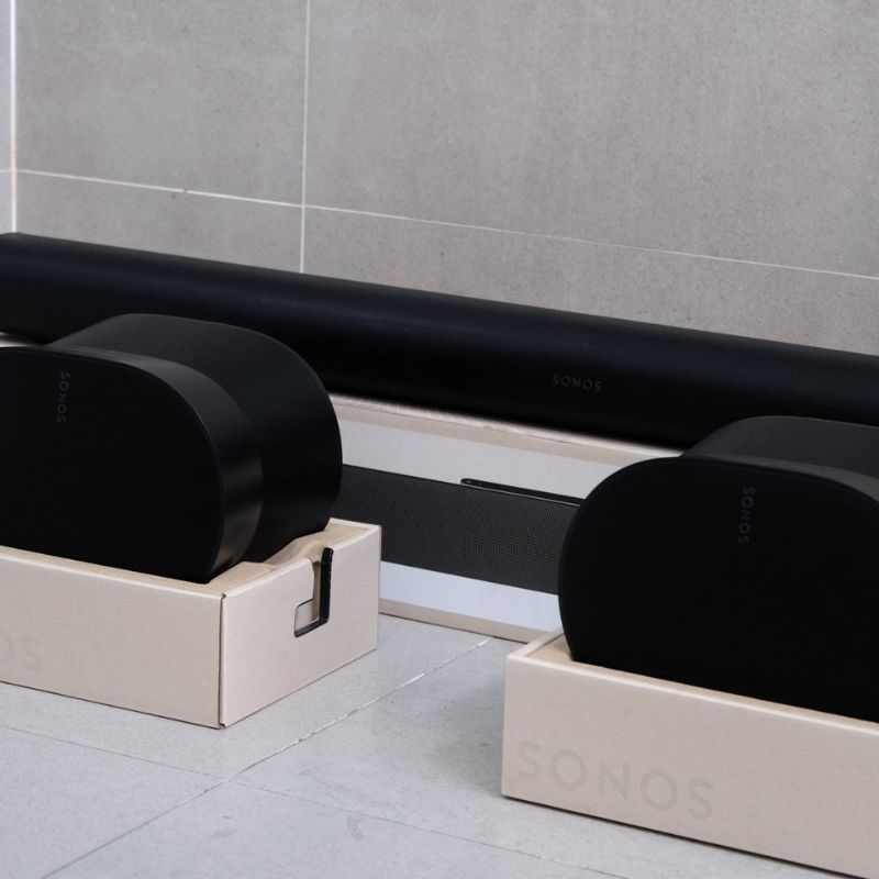 Loa Sonos Era 300 tại showroom Đại Nam Sky Music — spatial audio Dolby Atmos nhìn toàn cảnh