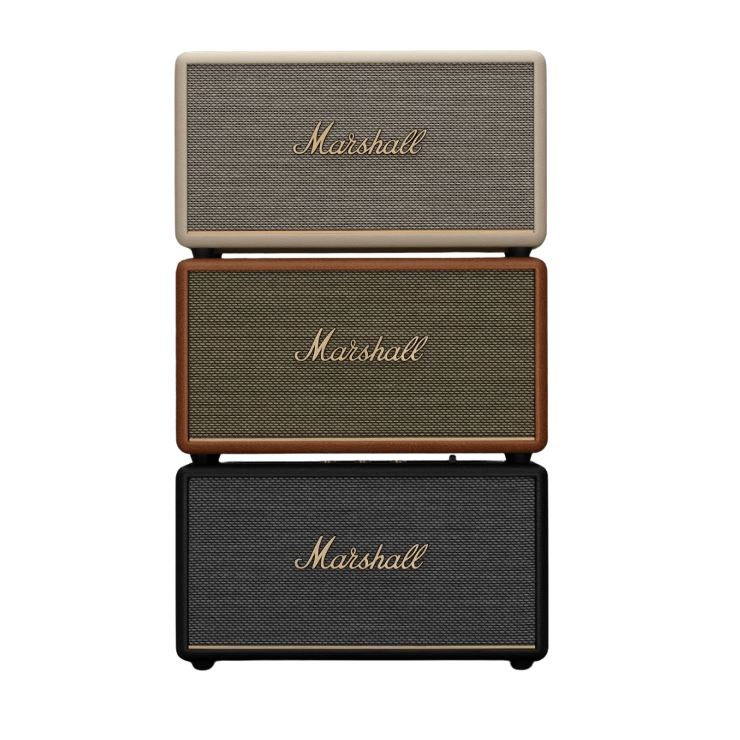 Loa Marshall Stanmore III màu Brown — góc phòng sáng