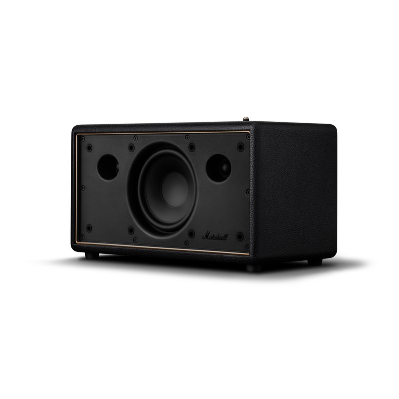 Cấu trúc loa bass và hai loa treble Marshall Stanmore IV Black khi tháo lưới tại Đại Nam Sky Music