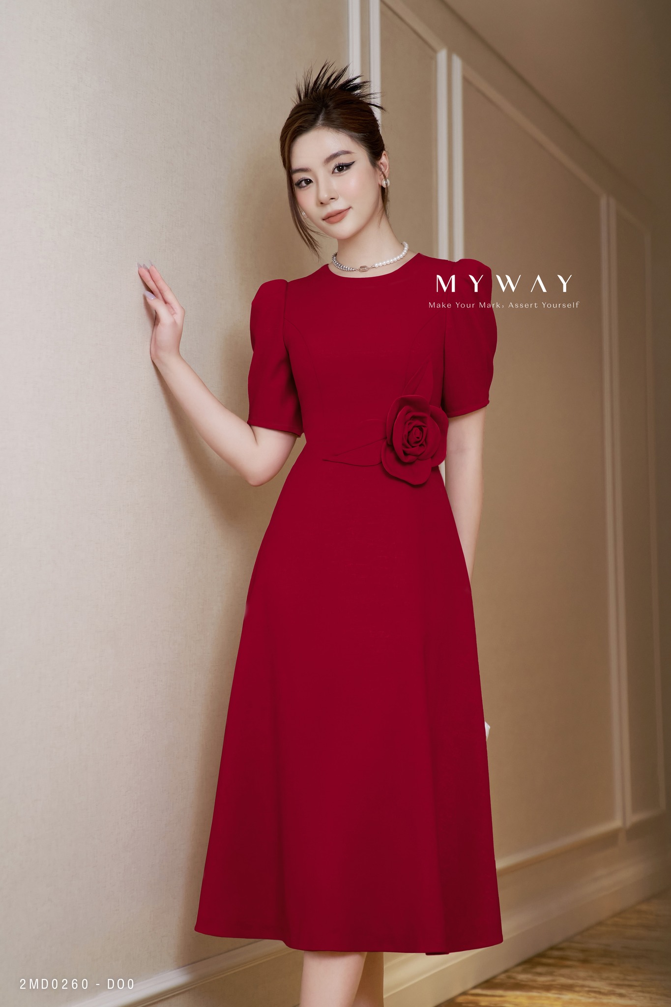 Váy đầm xòe công chúa dự tiệc bigsize giá rẻ đẹp mẫu mới siêu hot, mẫu váy  đầm màu đỏ cổ cách điệu tay phồng sang trọng - TMD373