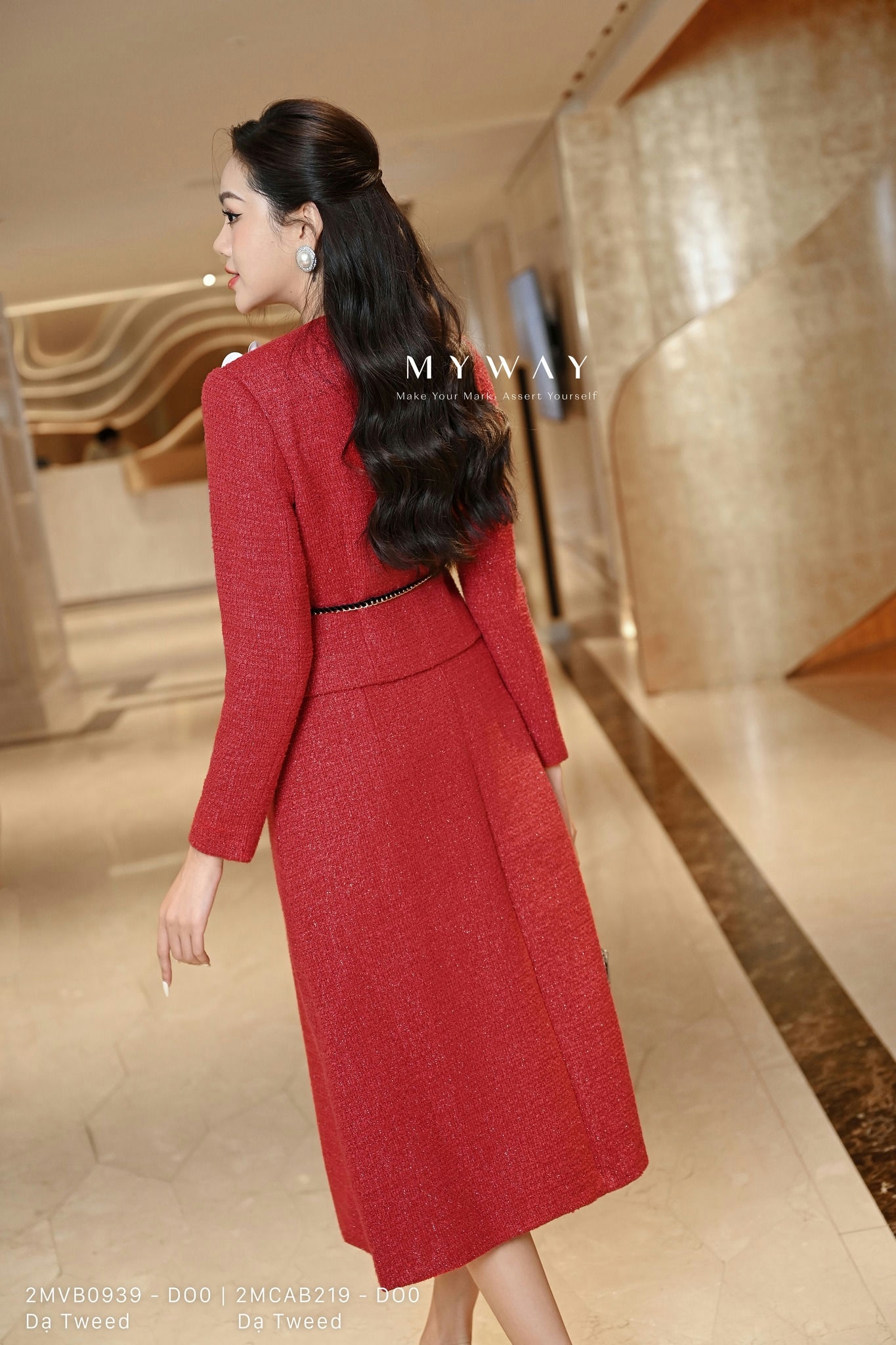 Set váy dạ tweed kèm áo khoác thiết kế chất liệu dạ tweed cao cấp |  HUYENTHAI - Áo nữ | ThờiTrangNữ.vn