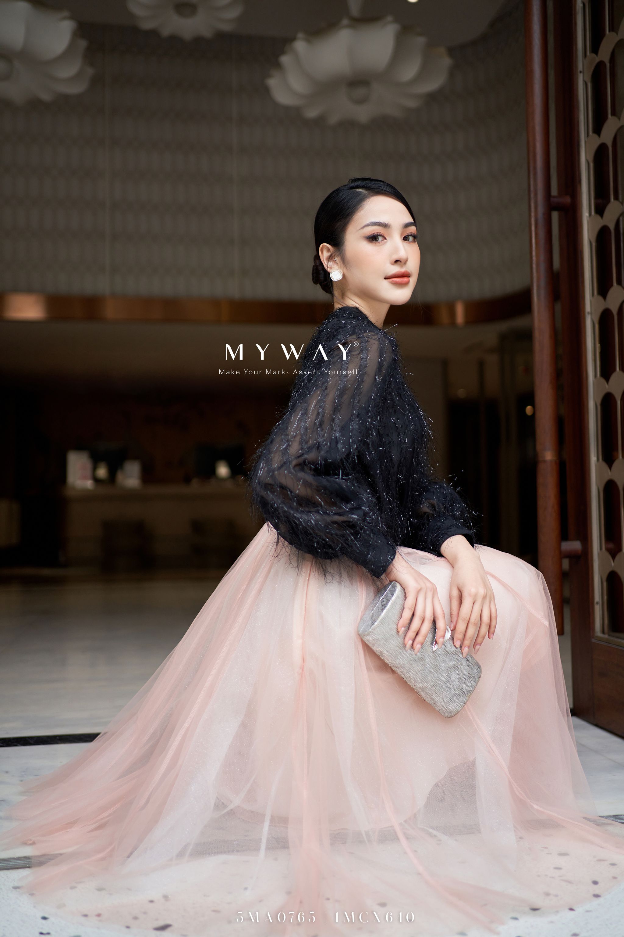 GH8O649  Juyp chéo Hàn hồng pastel
