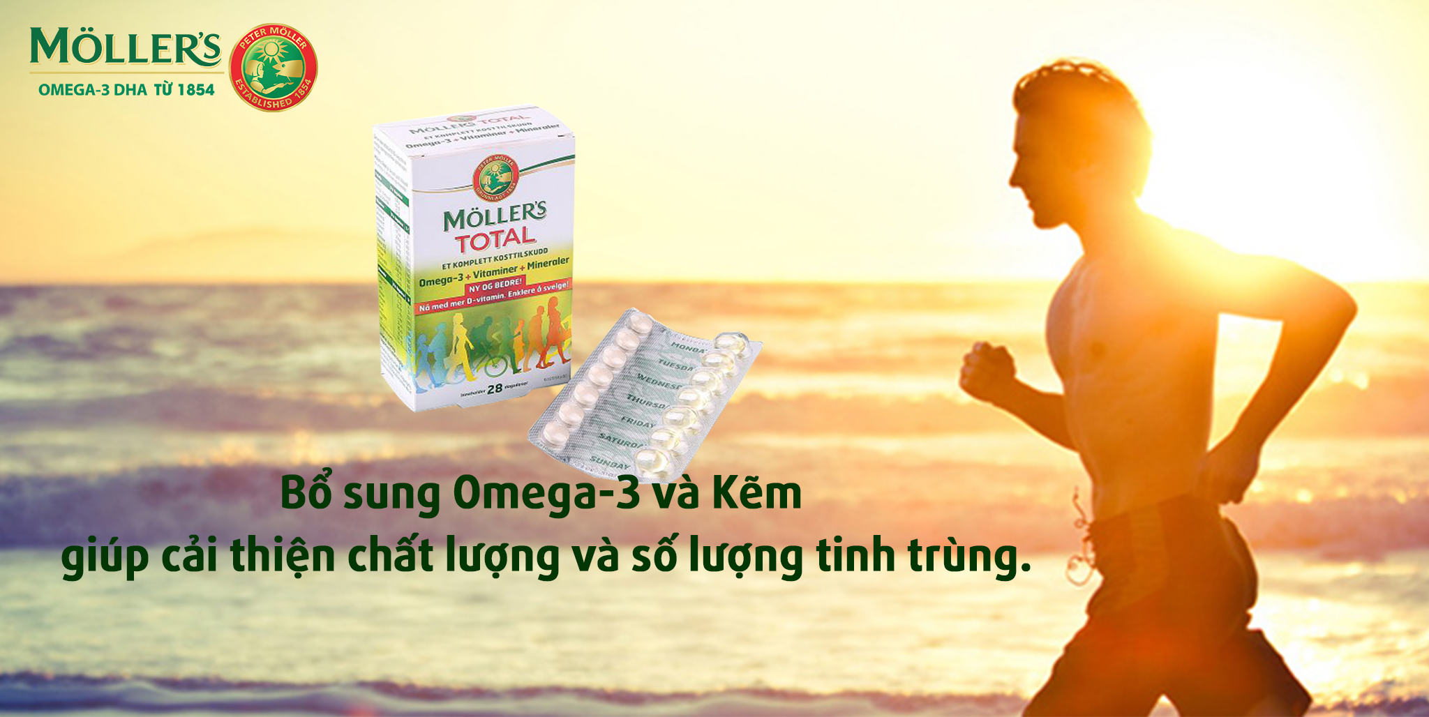 Tại sao lại nói thực phẩm bảo vệ sức khoẻ Moller's Total rất tốt cho đối tượng Nam khoa?