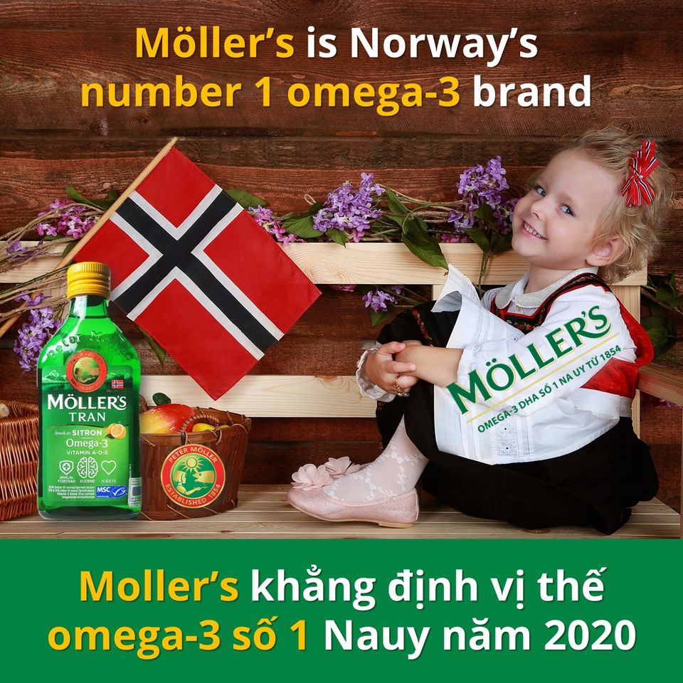 Moller's tiếp tục khẳng định vị thế DHA Omega-3 số 1 Nauy năm 2020.