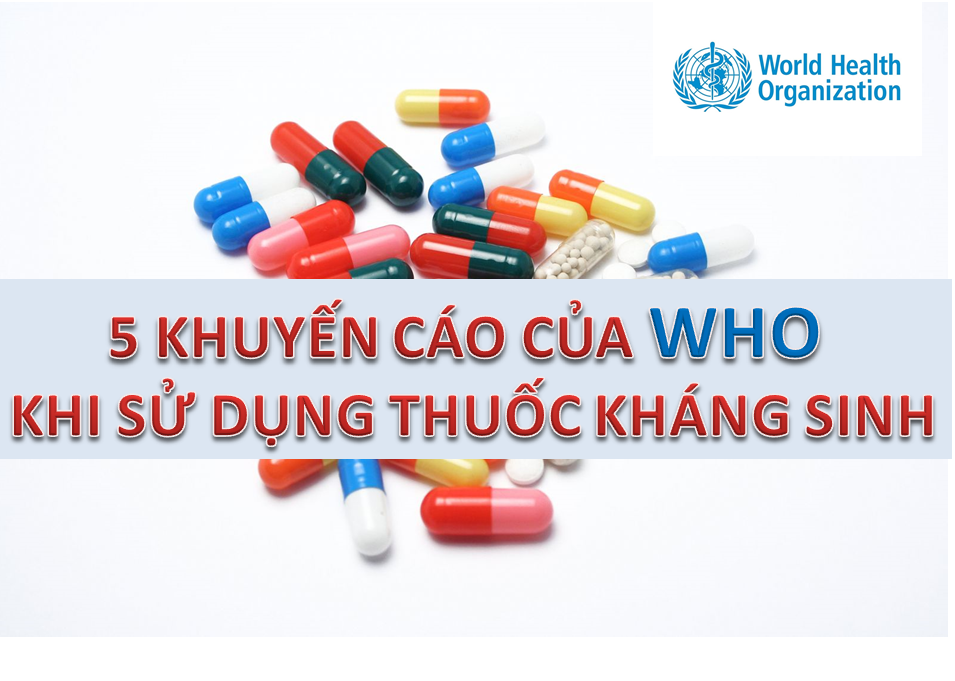 5 khuyến cáo của WHO khi sử dụng kháng sinh