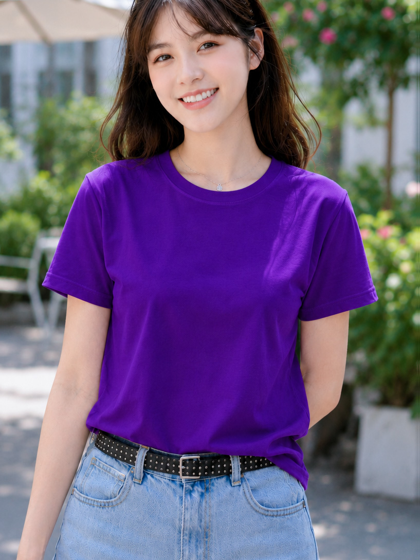 Áo thun nữ cổ tròn TOLI BSB10 – Cotton mềm, form suông gọn dáng, dễ phối mặc mỗi ngày