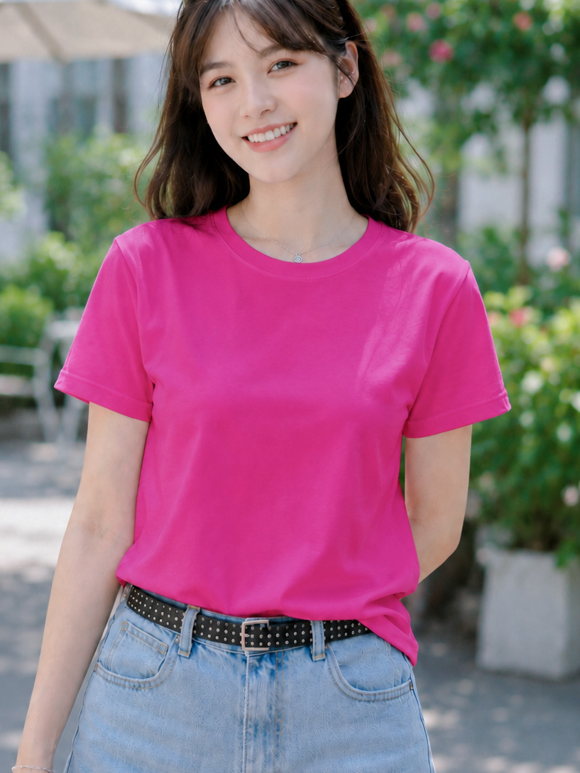 Áo thun nữ cổ tròn TOLI BSB48 – Cotton mềm, form suông gọn dáng, dễ phối mặc mỗi ngày