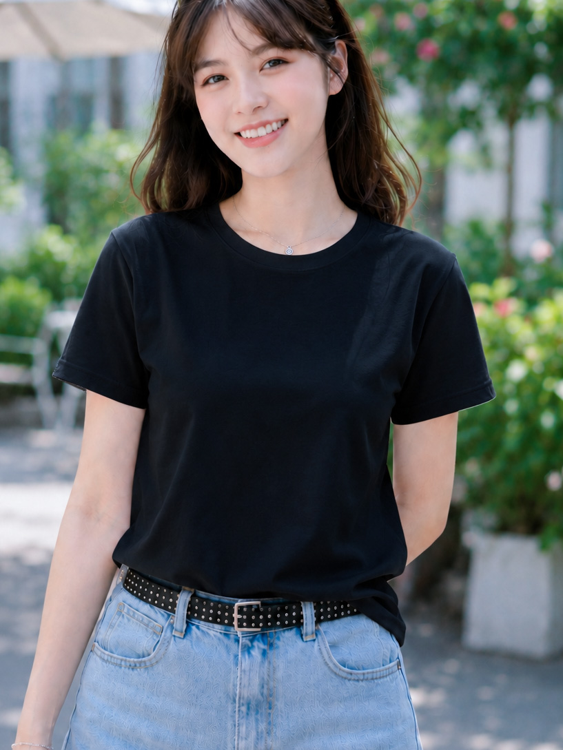 Áo thun nữ cổ tròn TOLI BSB28 – Cotton mềm, form suông gọn dáng, dễ phối mặc mỗi ngày