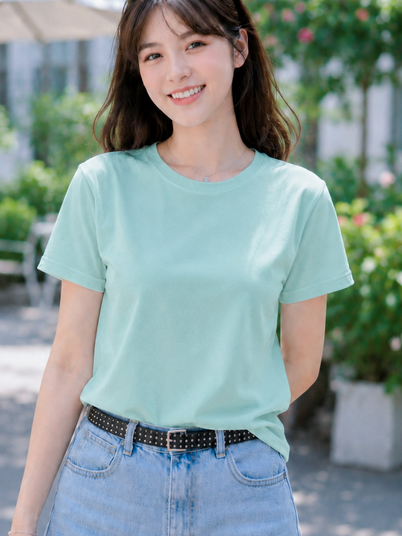 Áo thun nữ cổ tròn TOLI BSB48 – Cotton mềm, form suông gọn dáng, dễ phối mặc mỗi ngày