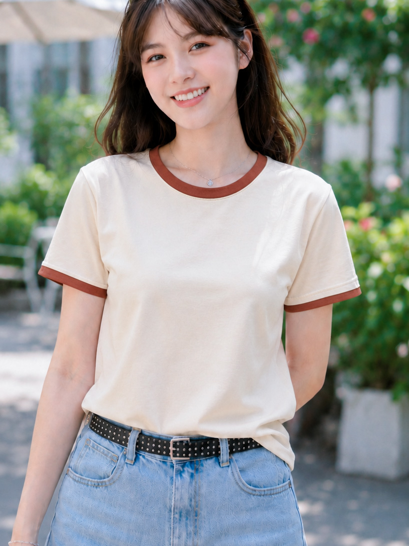 Áo thun nữ cổ tròn TOLI BSB46 – Cotton mềm, form suông gọn dáng, dễ phối mặc mỗi ngày