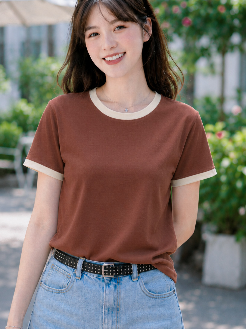 Áo thun nữ cổ tròn TOLI BSB10 – Cotton mềm, form suông gọn dáng, dễ phối mặc mỗi ngày