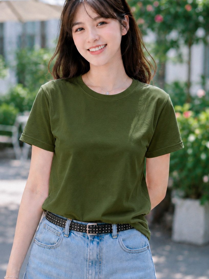 Áo thun nữ cổ tròn TOLI BSB28 – Cotton mềm, form suông gọn dáng, dễ phối mặc mỗi ngày