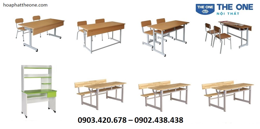 Kích thước bàn ghế học sinh cấp 1, cấp 2 được thiết kế theo chuẩn khuyến cáo của bộ y tê
