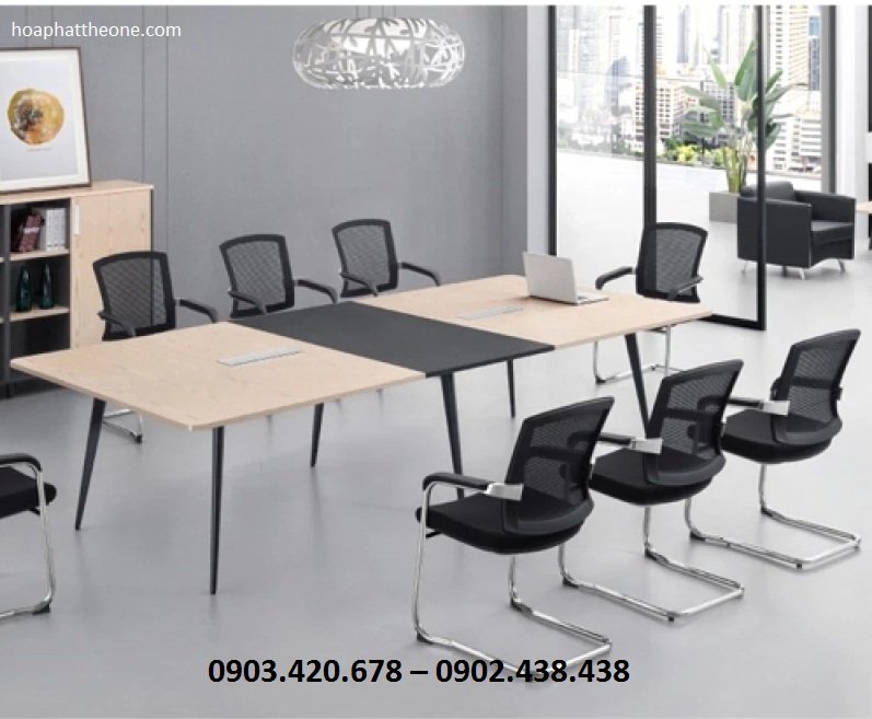 Bàn Họp Chân Sắt 2m TOPH240 là mẫu bàn họp hiện đại