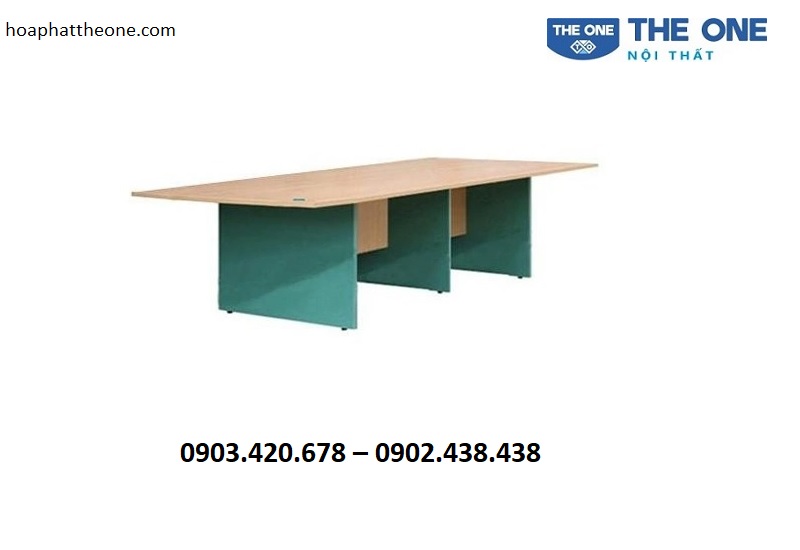 Bàn họp SVH2812CN được làm từ gỗ công nghiệp melamine cao cấp, bền bỉ