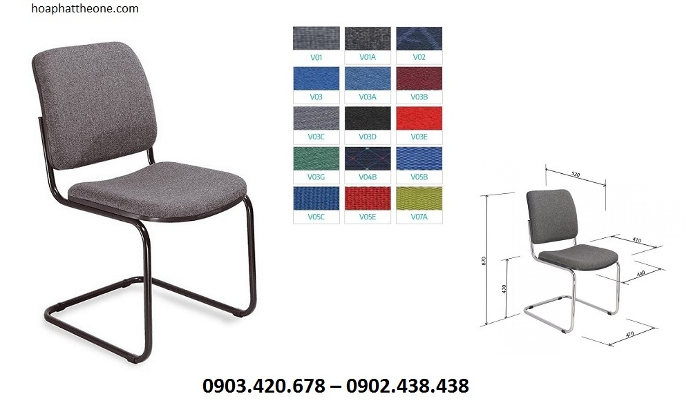 Ghế Họp GQ01 có thiết kế đẹp, chất liệu bền bỉ