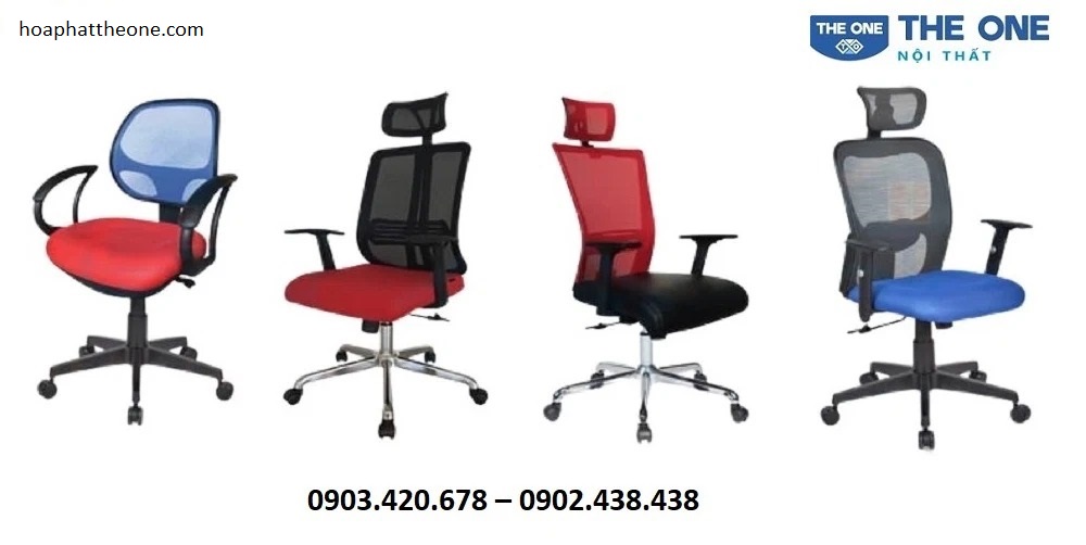 Ghế lưới văn phòng Hòa Phát The One lưng thấp hoặc cao đa dạng nhưng đặc điểm chung là đều được dệt từ nhiều lớp lưới tạo cảm giác thoải mái