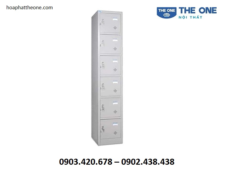 Tủ Locker 6 Ngăn TU986 có chất liệu bền bỉ, độ bền cao