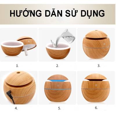 Cách sử dụng máy xông tinh dầu vân gỗ Cách sử dụng máy xông tinh dầu vân gỗ