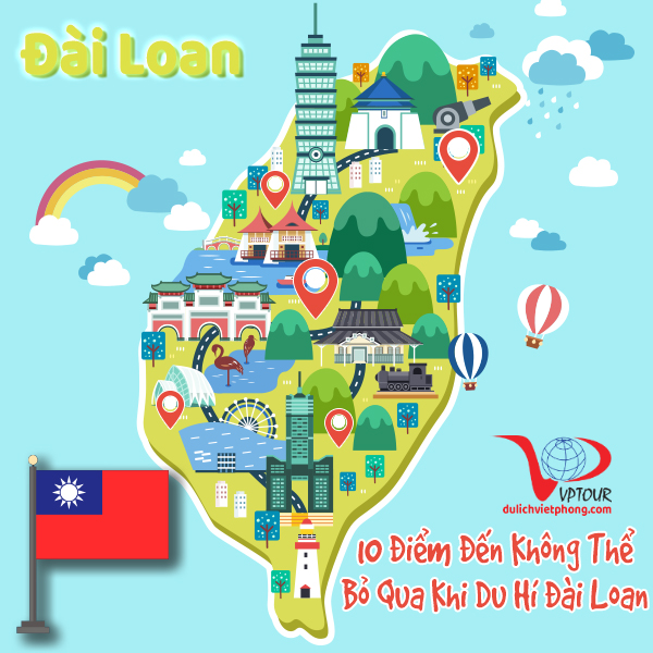 Hiện nay, du lịch Đài Loan đang trở thành xu hướng mới của du khách. Với những địa điểm du lịch độc đáo, ẩm thực tuyệt vời và những trải nghiệm thú vị, Đài Loan là một địa điểm không thể bỏ lỡ.