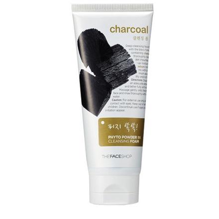 The Face Shop charcoal phyto powder in cleansing foam 150ml