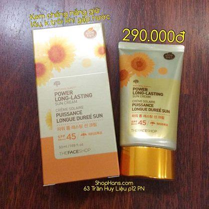 The Face Shop- Power Long lasting sun cream 50ml
