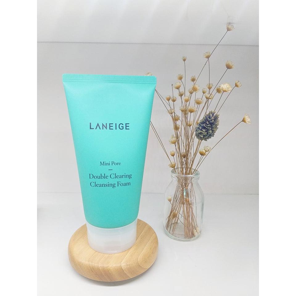 Sữa Rửa Mặt Làm Sạch Sâu Lỗ Chân Lông Laneige Mini Pore Double Clearing Cleansing Foam