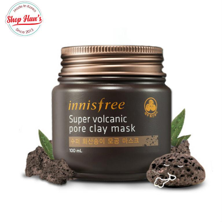 Mặt Nạ Tro Núi Lửa  Innisfree Super Volcanic Pore Clay Mask