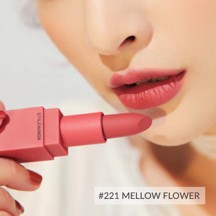 3ce mood recipe matte lip color #221 Mellow Flower