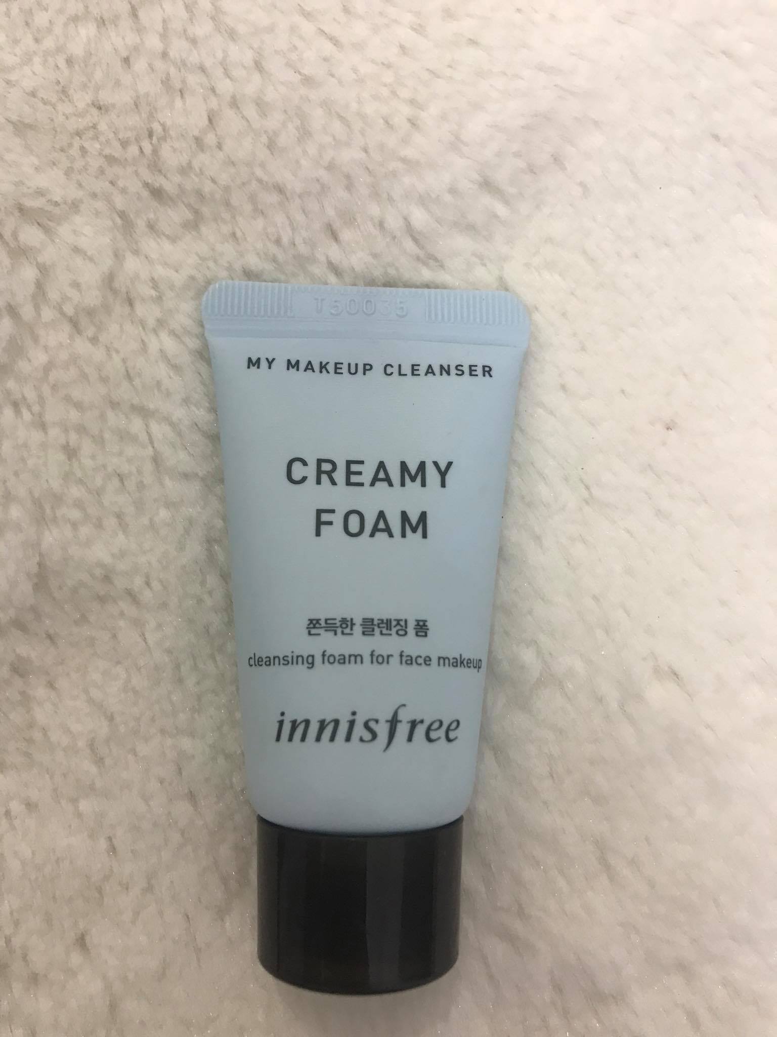 Sữa rửa mặt kết hợp tẩy trang innisfree my makeup cleanser creamy foam 15ml