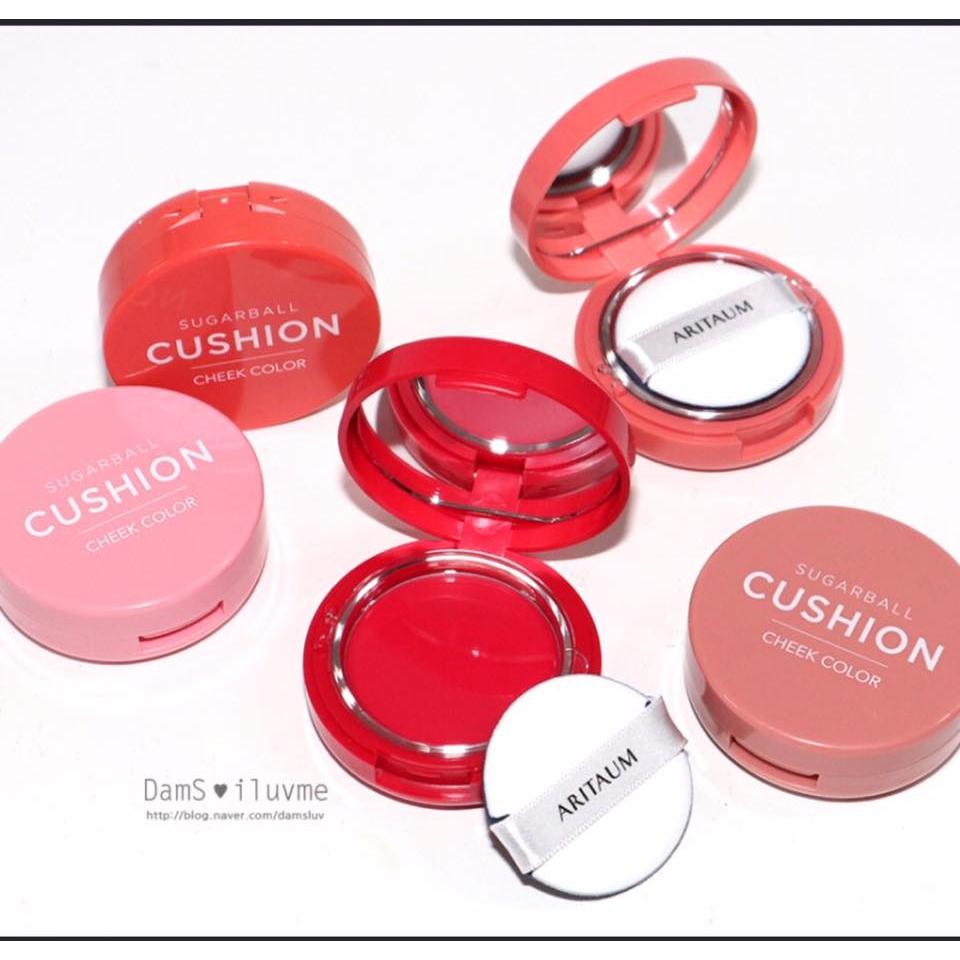 Má hồng kem Sugar Ball Cushion Cheek Color Aritaum