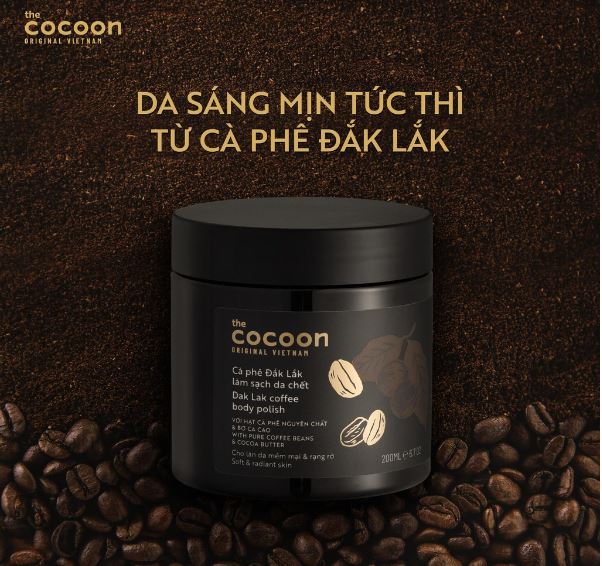 Tẩy tế bào chết toàn thân cà phê COCOON 200ml