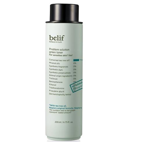 Nước cân bằng da BELIF Problem solution green toner 200ml