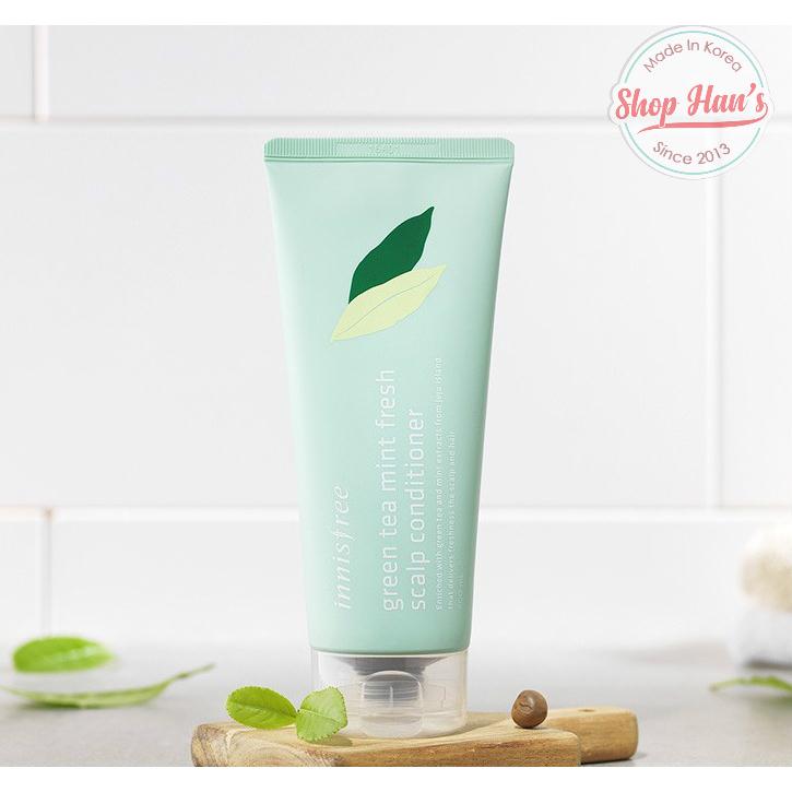 Dầu Xả Cho Tóc  Innisfree  Green Tea Mint Fresh Scalp Conditioner