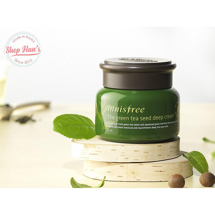 Kem Dưỡng Ẩm Vượt Trội Dành Cho Da Khô Innisfree Green Tea Seed Deep Cream