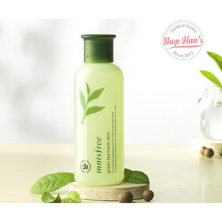 Nước Hoa Hồng Cho Da Dầu Innisfree Green Tea Fresh Skin