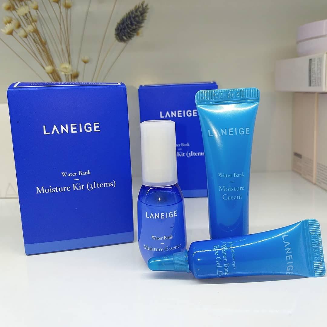 Bộ Kit Dưỡng Ẩm Laneige Water Bank Moisture Kit 3 Items